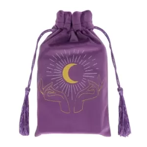 Image of Something Different Tarot Hands Drawstring Bag (One Size) (Purple)
