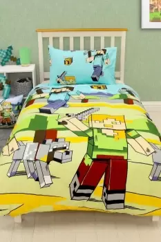 Image of Mining Cover Pillowcase Quilt Single Adventure Bedding Set
