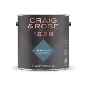 Image of Craig & Rose Chalky Emulsion Braze Blue - 5L