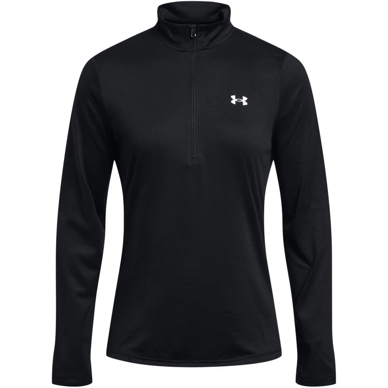 Image of Under Armour Armour Tech Half Zip Top Womens - Black 10