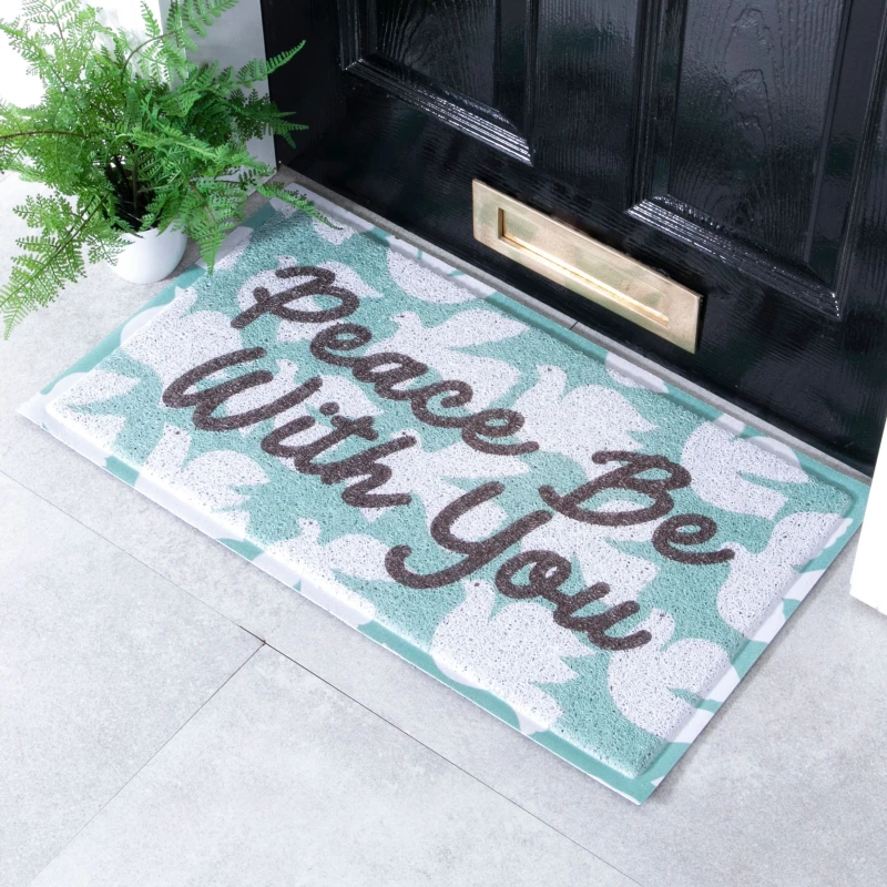 Image of Native Natural Peace Be With You Doormat (70 X 40Cm)