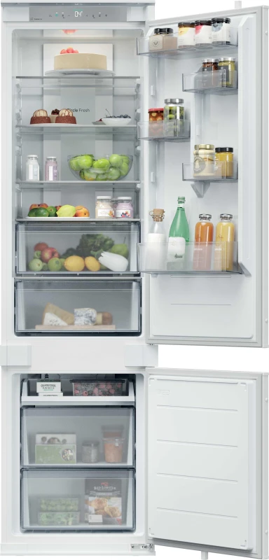 Image of Hoover H-FRIDGE 400 HONBQT3519EWK-UK WiFi Connected 194cm 70/30 Integrated No Frost Fridge Freezer with Sliding Door Hinge - White - E Rated