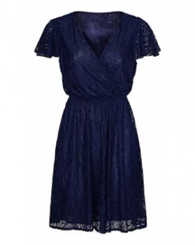 Image of Mela London Curve Wrap Front Lace Skater