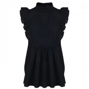 Image of French Connection Sleeveless Blouse - Navy