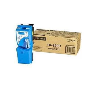 Image of Kyocera TK820C Cyan Toner Kit