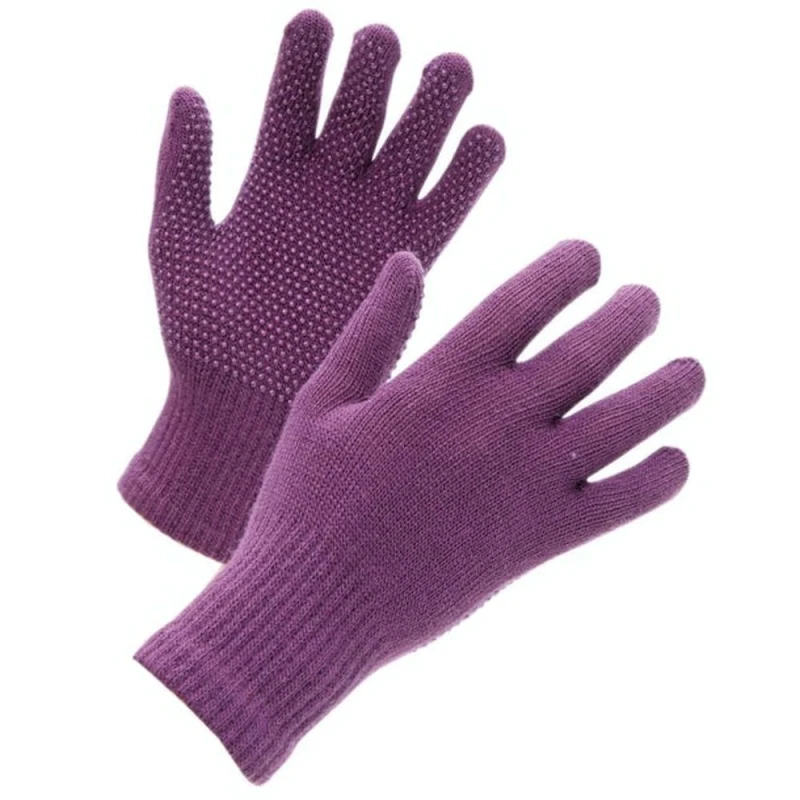 Image of Shires Suregrip Riding Gloves in Purple Purple Unisex One Size