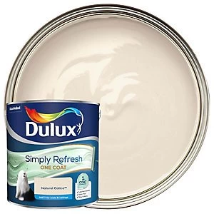 Image of Dulux Simply Refresh One Coat Natural Calico Matt Emulsion Paint 2.5L