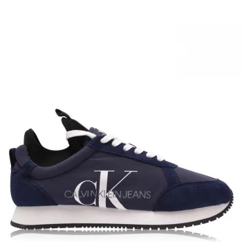 Image of Calvin Klein Jeans Jemmy Low Top Suede Trainers - Medieval Blue