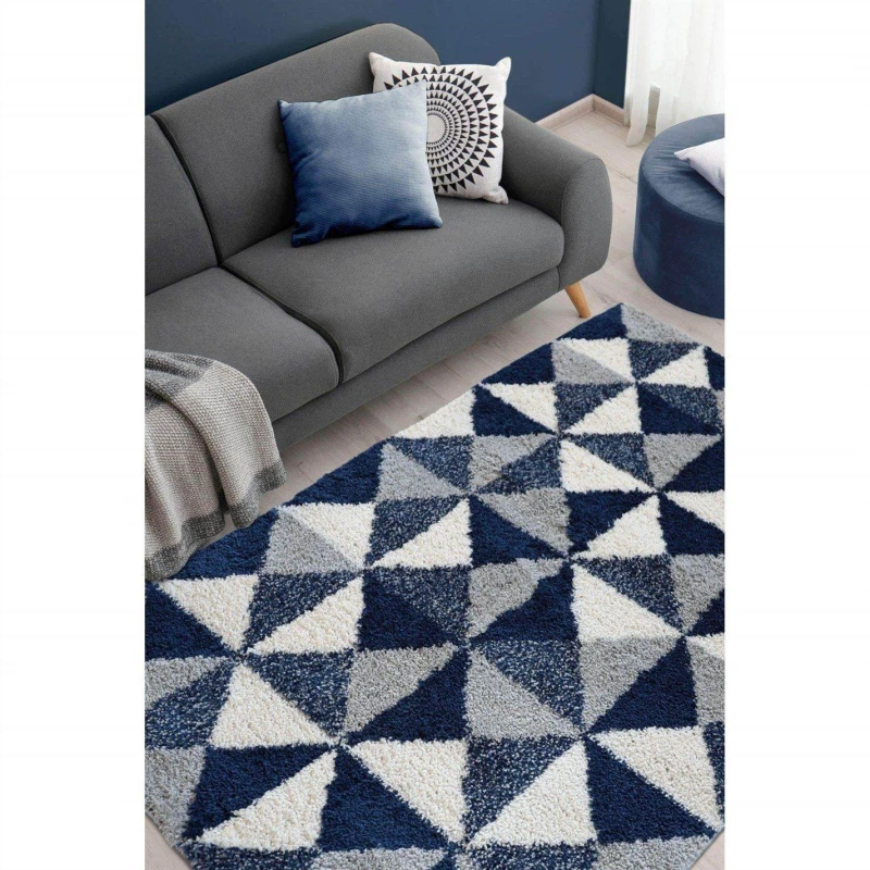 Image of Homemaker Snug Scandi Shaggy Rug Navy unisex 120x170cm