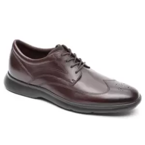 Image of Rockport Truflex Dressport Plain Toe Dark Brown - Brown