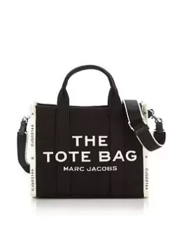 Image of Marc Jacobs The Jacquard Small Canvas Tote Bag - Black