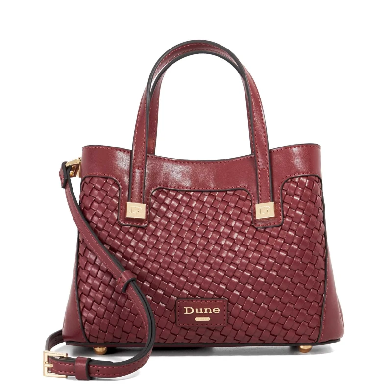 Image of Dune London Womens Deavie Top Handle Bag Burgundy female One Size