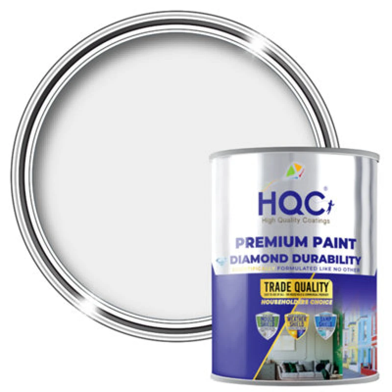 Image of Hqc Anti Damp Paint - Damp Proof For Interior Walls & Ceilings - Light Grey - 1L