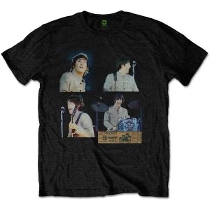 Image of The Beatles - Shea Stadium Shots Unisex Small T-Shirt - Black