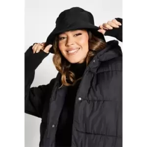 Image of I Saw It First Nylon Puffy Bucket Hat - Black