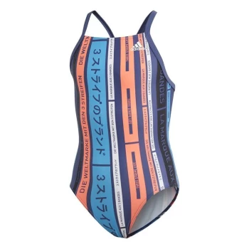 Image of adidas AOP Swimsuit Junior Girls - Multi