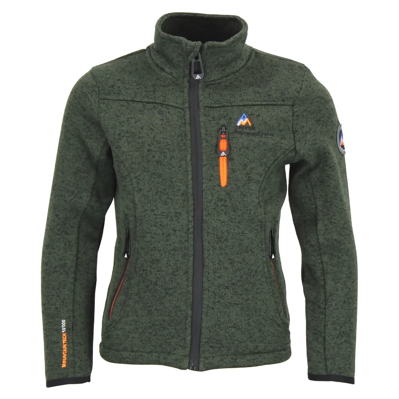 Image of Children's fleece jacket Peak Mountain Ecemo Vert Male 4 ans