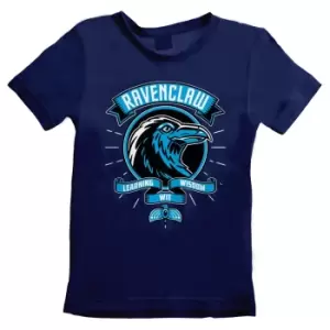 Image of Harry Potter Childrens/Kids Comic Style Ravenclaw T-Shirt (3-4 Years) (Blue)