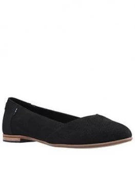 Image of Toms Toms Julie Ballerina, Black, Size 6, Women