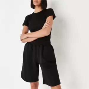 Image of Missguided Jogger Shorts - Black
