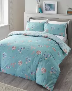 Image of Cotton Traders Spring Bouquet Duvet Set in Blue
