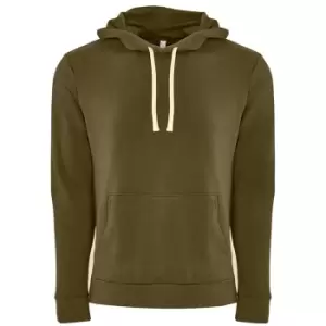 Image of Next Level Adults Unisex Fleece Pullover Hoodie (M) (Military Green)