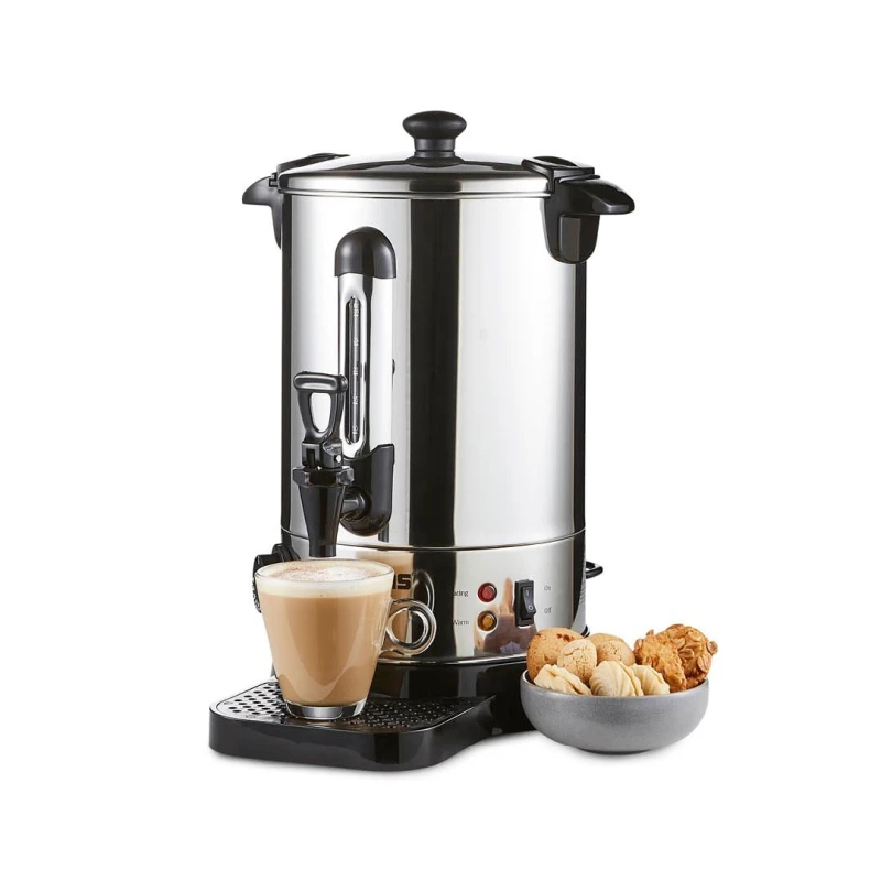 Image of Geepas 7L Electric Stainless Steel Hot Catering Water Boiler and Commercial Tea Urn Metallic Silver