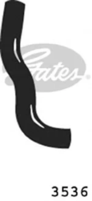 Image of Curved Radiator Hose 280mm X 27 Gates 3536