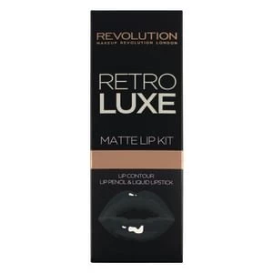 Image of Makeup Revolution Retro Luxe Lip Kits Matte Magnificent