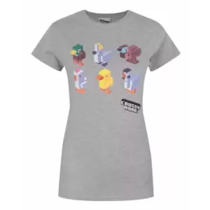 Image of Crossy Road Womens/Ladies Official Character Design T-Shirt (XL) (Light Grey)