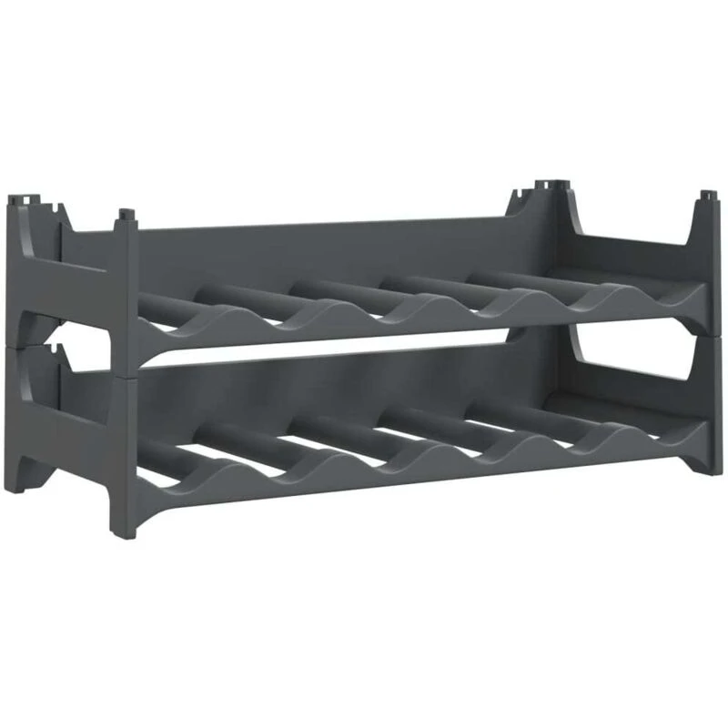 Image of VIDAXL Wine Rack for 12 Bottles pp Stackable Vidaxl 8720845431693