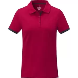 Image of Elevate Womens/Ladies Morgan Short-Sleeved Polo Shirt (S) (Red)