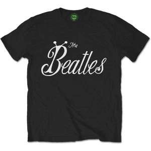 Image of The Beatles Bug Logo Mens Large T-Shirt - Black
