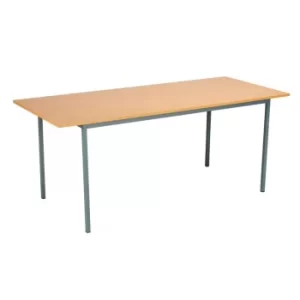 Image of Eco 18 1800 X 750 4 Legged Rectangular Desk Beech-Black