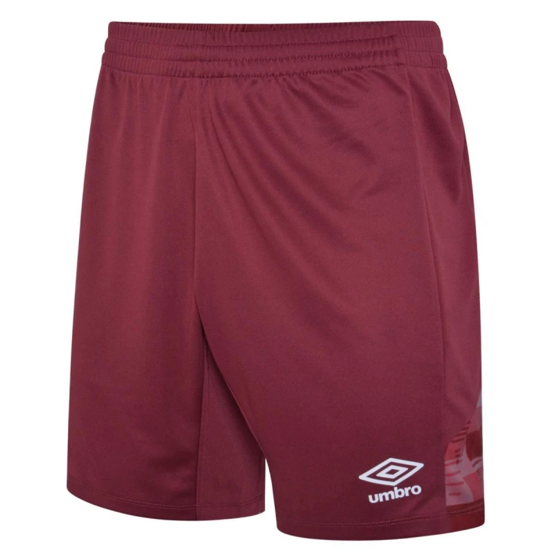 Image of Umbro Umbro Men Vier Shorts in Burgundy Size: large Burgundy L Male 5063750784816