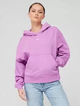 Image of Calvin Klein Jeans Micro Logo Hoodie - Purple