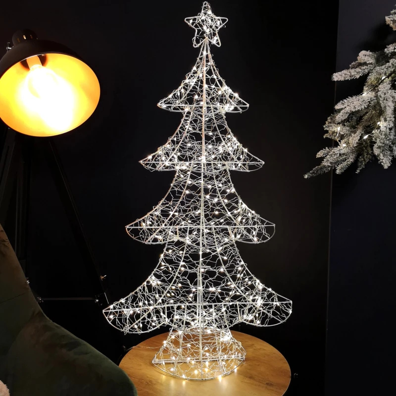 Image of 90cm Light Up Tree Christmas Decoration with 300 Warm White LEDs