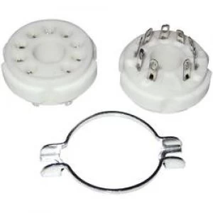 Image of Vacuum Tube Valve Holder Base Magnoval Fitting type details Chassis Description Ceramic