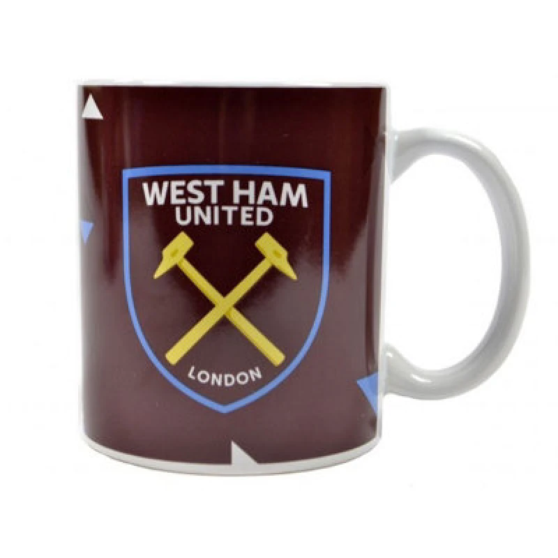 Image of West Ham United FC West Ham United FC Particle Mug in Wine Wine One Size Unisex 5063470001392