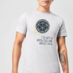 Image of Crystal Maze I've Got A Good Feeling About This- Industrial Mens T-Shirt - Grey - S