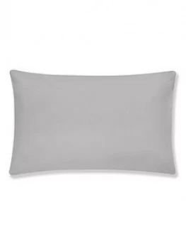 Image of Catherine Lansfield Bianca Egyptian Cotton Housewife Pillowcase Pair ; Silver