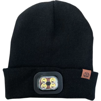 Image of LED Lighted Beanie Hat - Black - Six Peaks