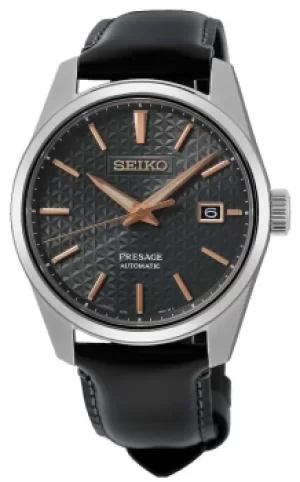 Image of Seiko SPB231J1 Presage Sharp Edged Series Leather Strap Watch