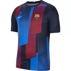 Image of Nike Barcelona Pre-Match Shirt 2021 2022 Mens - Multi