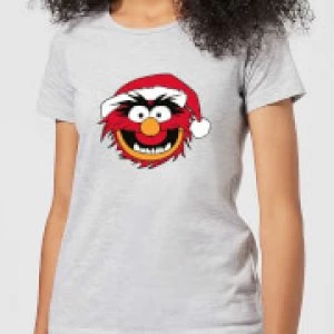 Image of The Muppets Animal Womens Christmas T-Shirt - Grey - M