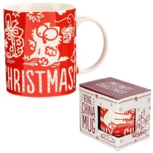 Image of Simons Cat Meowy Christmas New Bone China Mug