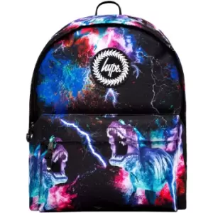 Image of Space Dinosaur Backpack (One Size) (Black/Blue/Red) - Hype