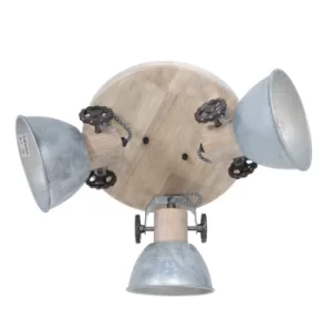 Image of Gearwood Spotlight Clusters Nickel With Old Made Wood