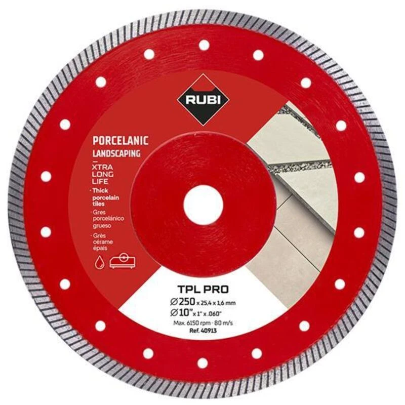 Image of Rubi Rubi - 40913 tpl 250 ext Pro Diamond Blade 250mm RUB40913 R40913