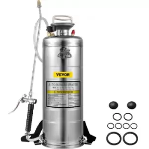 Image of VEVOR Stainless Steel Sprayer 12L Household Gardening and Floor Cleaning Sprayer, Suitable for the Current Neds of Industry, Agriculture, Commerce, Me